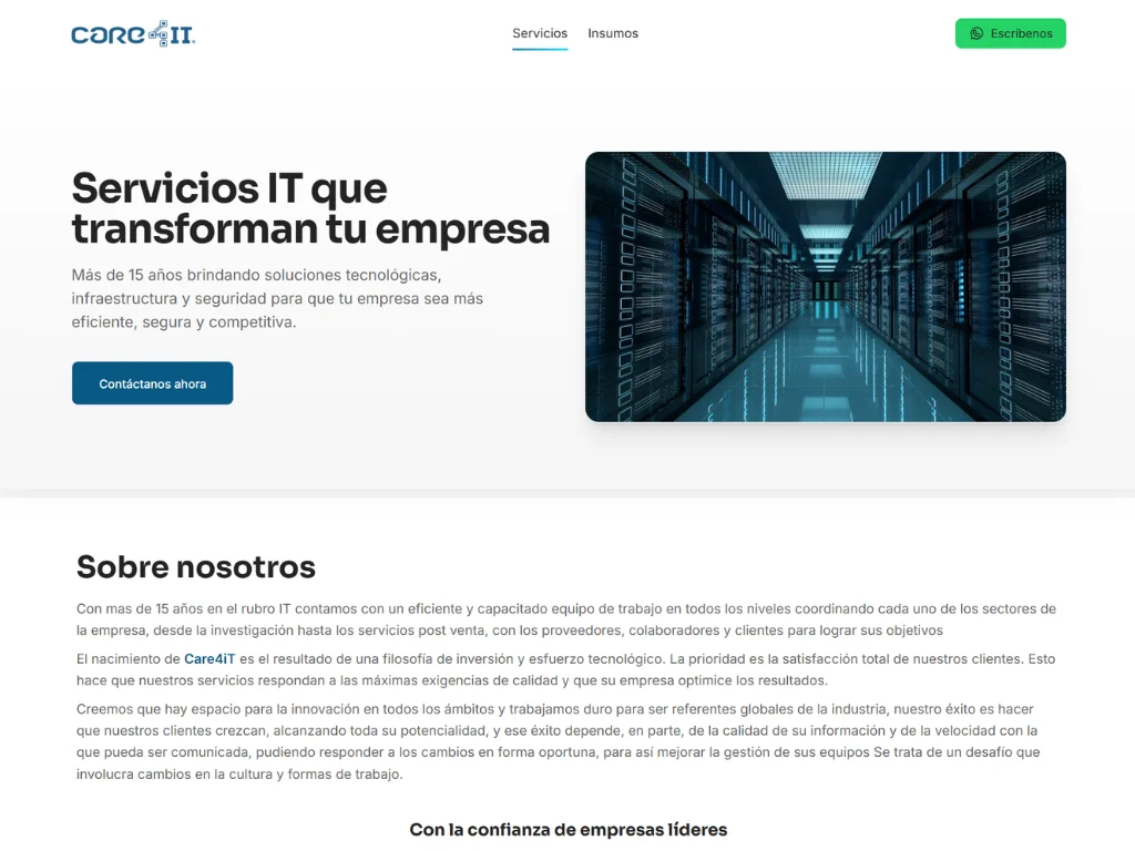 Mockup del proyecto Care4-it